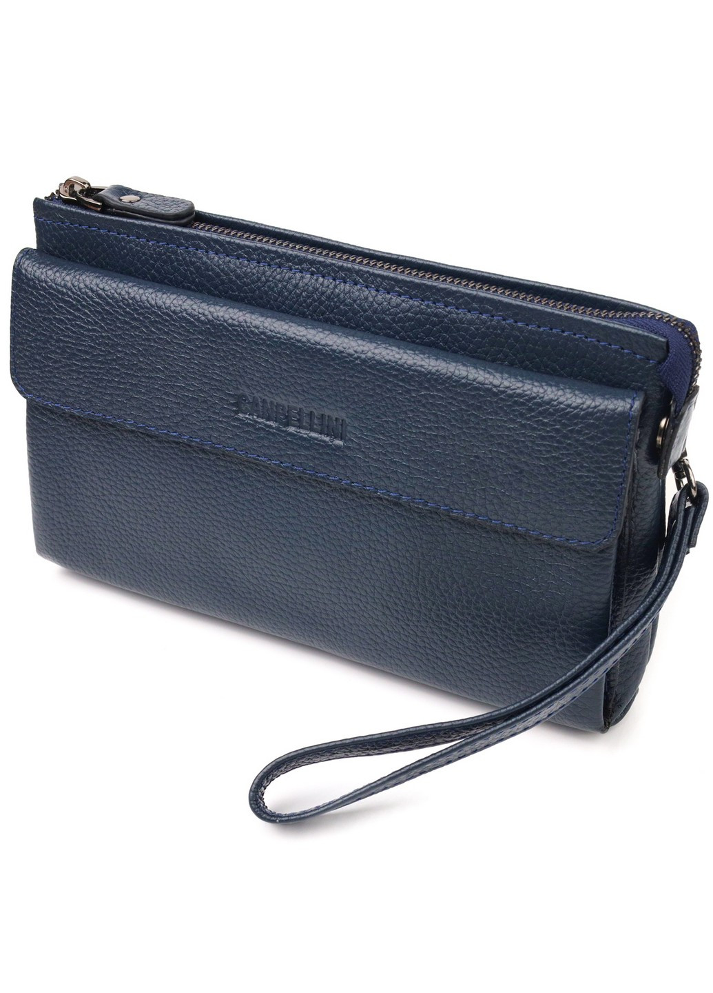 Клатч кожаный мужской 22,5х14х4 см Canpellini (259090578)