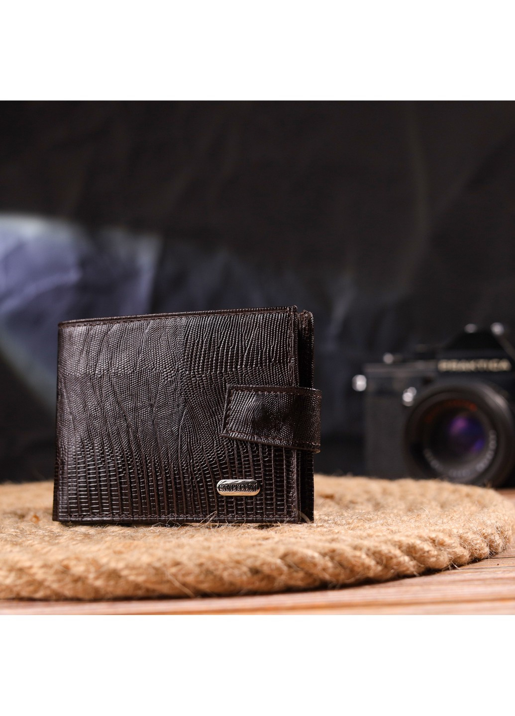 Гаманець шкіряний чоловічий 11х8, 3х1 см Canpellini (259093647)