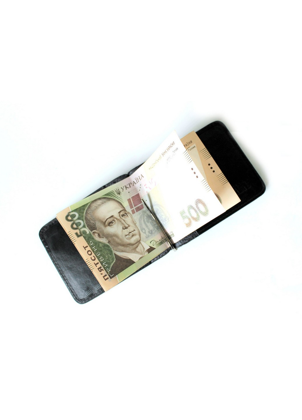 Мужской кожаный зажим 12х8,5х1 см LeathART (259092990)