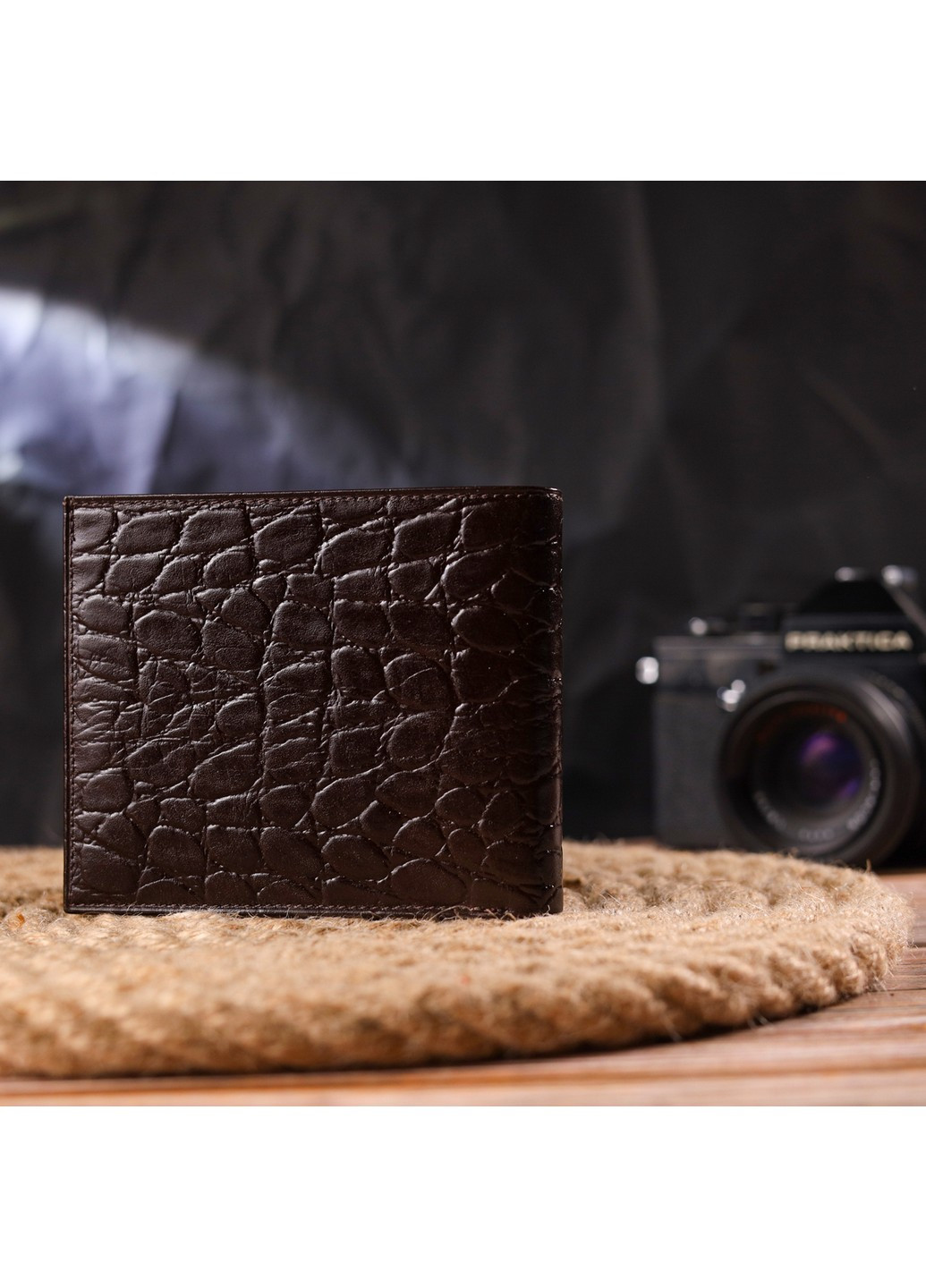 Кошелек кожаный мужской 11,5х9,8х1 см Canpellini (259090586)