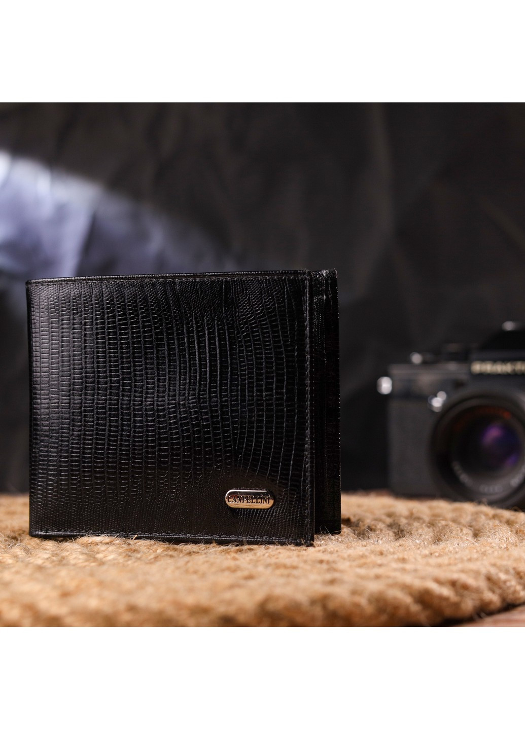 Кошелек кожаный мужской 11,5х9,8х1 см Canpellini (259092583)