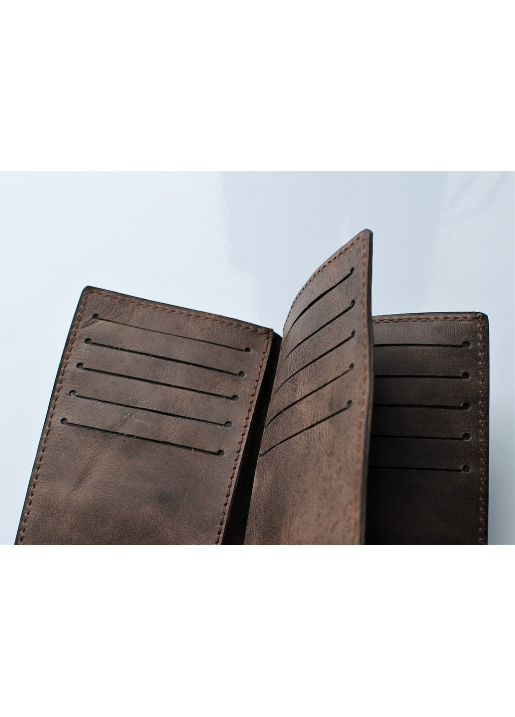 Мужской компактный кожаный кошелек 8,5х13 см LeathART (259090874)