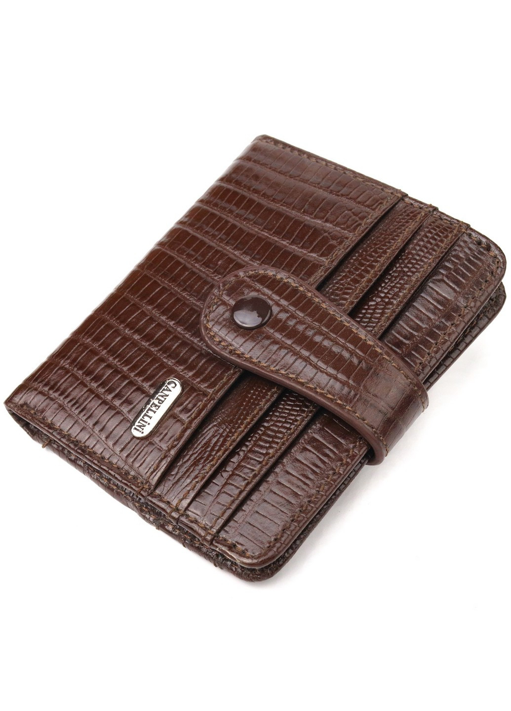 Кошелек кожаный мужской 10,6х9х1 см Canpellini (259092551)