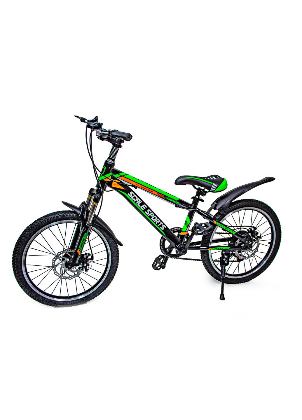 Дитячий велосипед 20", дискові гальма, амортизатор 20 дюймів Scale Sports (259093017)