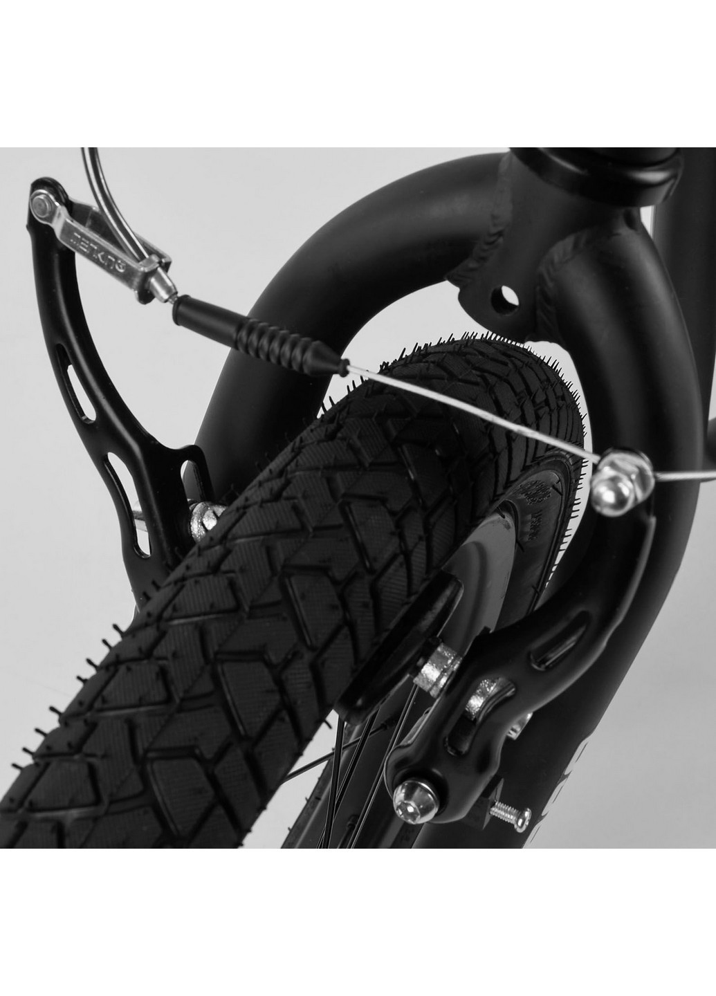 Самокат дитячий надувні колеса 12", ручне переднє гальмо 103х15,5х49 см Corso (259092220)