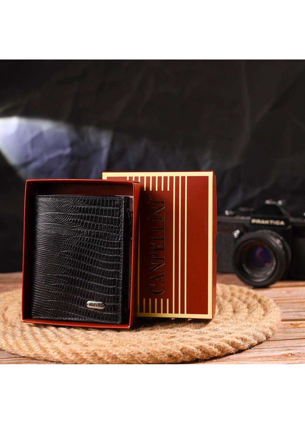 Кошелек кожаный 9,7х11,5х1,5 см Canpellini (259091561)