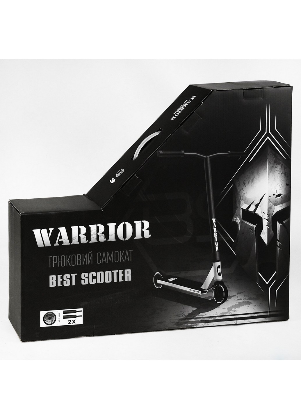 Самокат трюковый "Warrior" HIC-система, пеги, алюминиевый диск и дека, колёса PU 52х12х85 см Best Scooter (259091200)