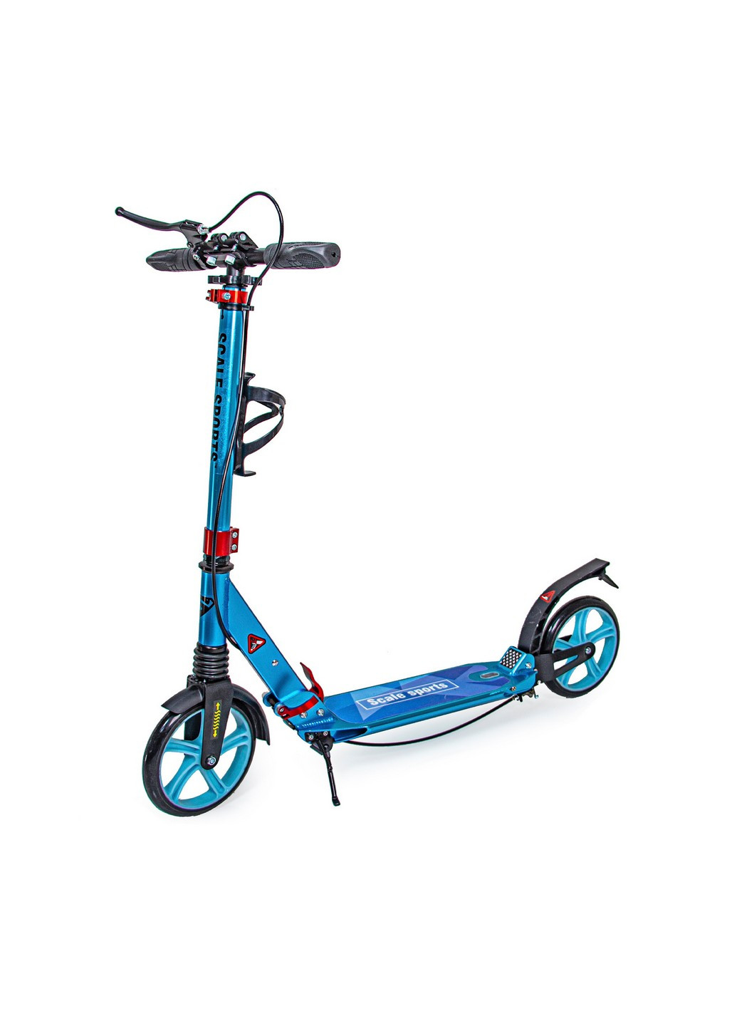Двоколісний самокат SS-10, ручне гальмо, Led-ліхтарик 46х13х88-103 см Scale Sports (259090924)