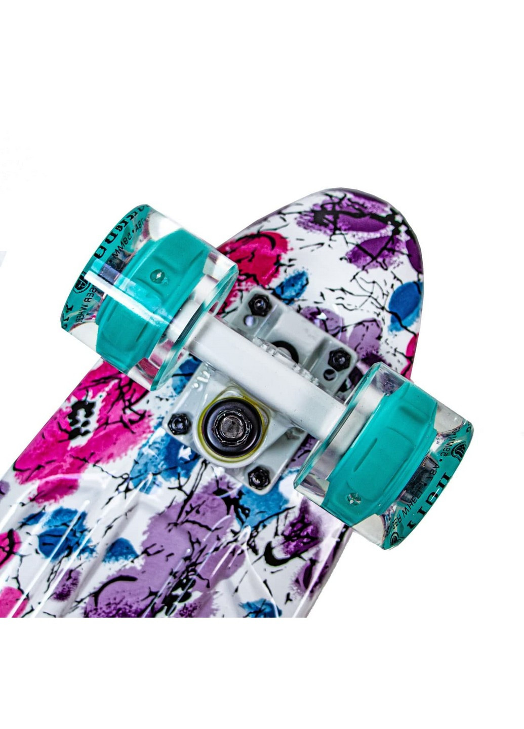 Пенні борд Poppies, колеса, що світяться 57х15 см Fish (259093034)