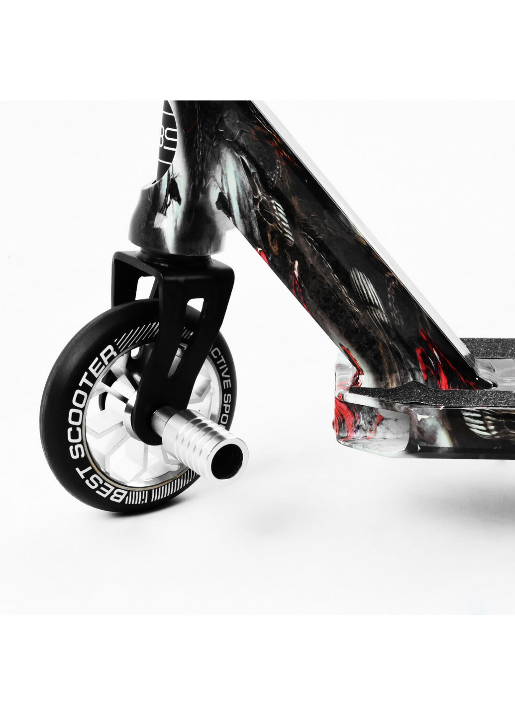 Самокат трюковый HIC-система, пеги, алюминиевый диск и дека, принт 72х13х58 см Best Scooter (259092886)