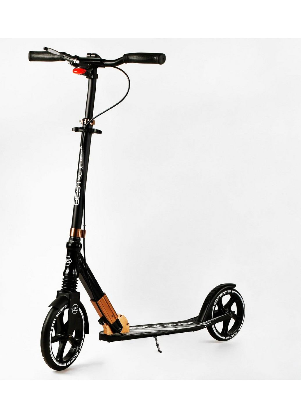 Двухколесный складной самокат, фонарик, амортизатор От 3 до 16 лет Best Scooter (259091258)