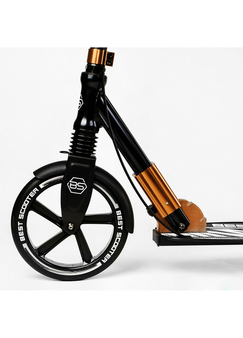 Двухколесный складной самокат, фонарик, амортизатор От 3 до 16 лет Best Scooter (259091258)