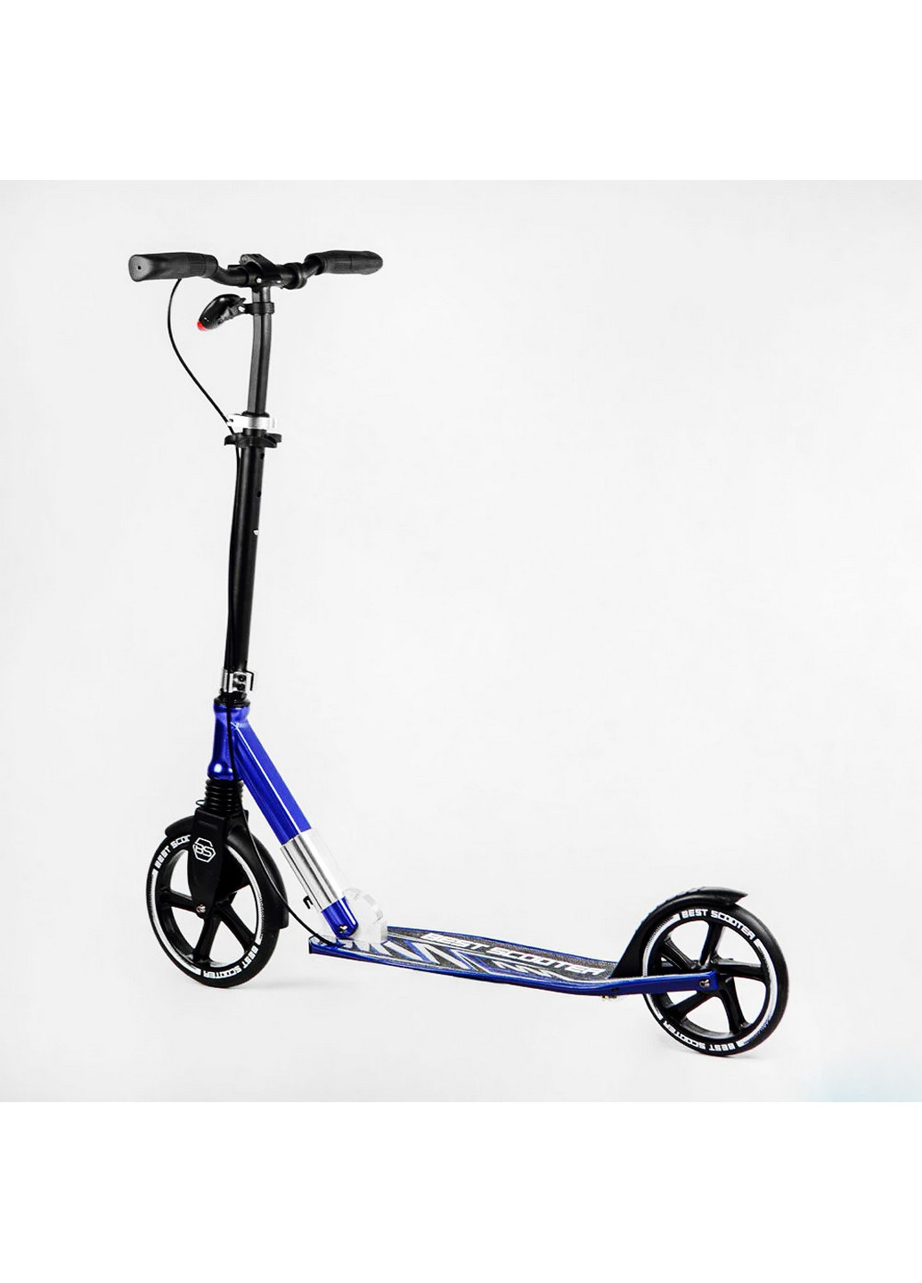 Двоколісний складний самокат, ліхтарик, амортизатор Від 3 до 16 років Best Scooter (259092967)