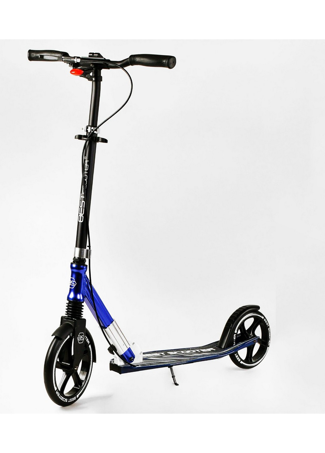 Двоколісний складний самокат, ліхтарик, амортизатор Від 3 до 16 років Best Scooter (259092967)