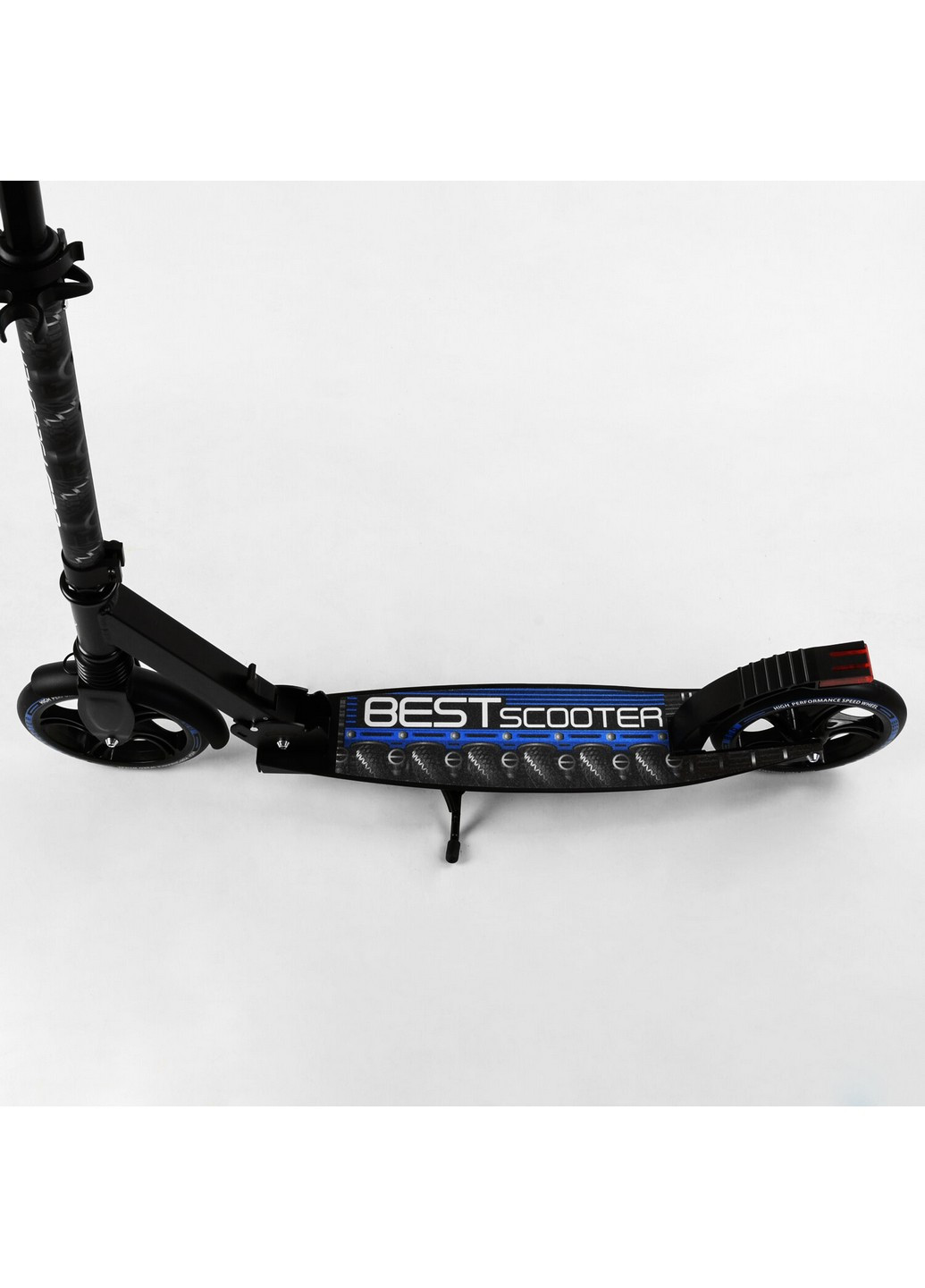 Двухколесный самокат складной, амортизатор, стоп сигнал 57х14х80-98,5 см Best Scooter (259092863)