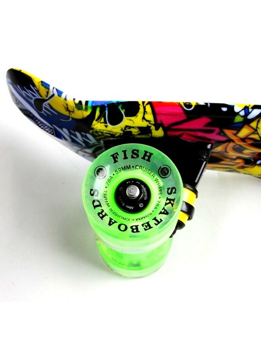 Пенні борд Joker, що світяться колеса 57х15 см Fish (259093762)