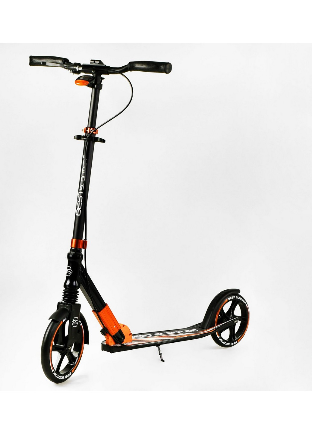 Двухколесный складной самокат, фонарик, амортизатор От 3 до 16 лет Best Scooter (259091919)