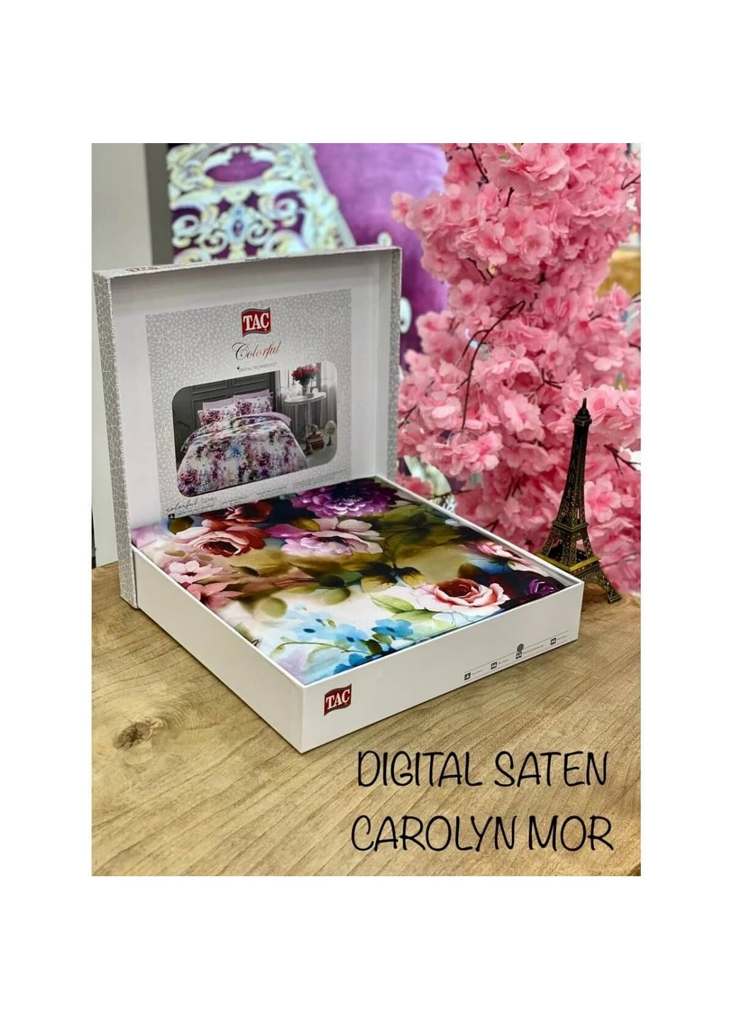Комплект постельного белья Carolyn Семейный Tac (259092540)