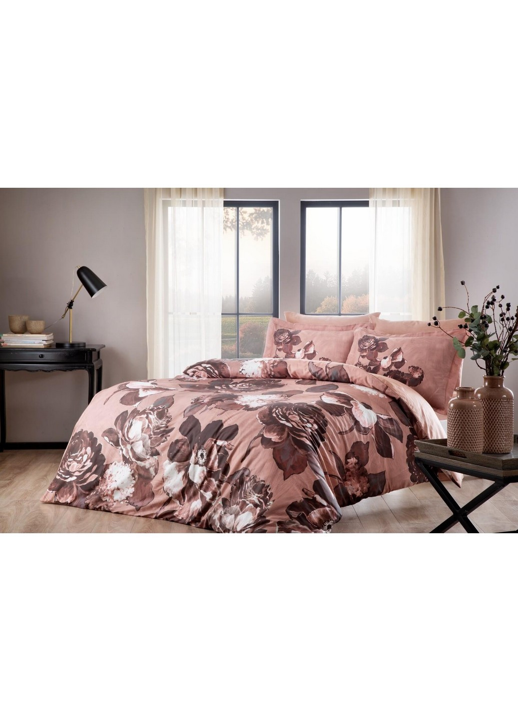 Комплект постільної білизни Avila Dried Rose Євро Tac (259091682)