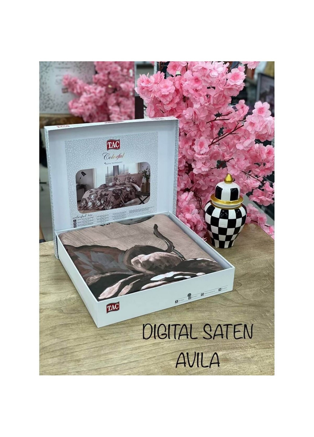 Комплект постільної білизни Avila Dried Rose Євро Tac (259091682)