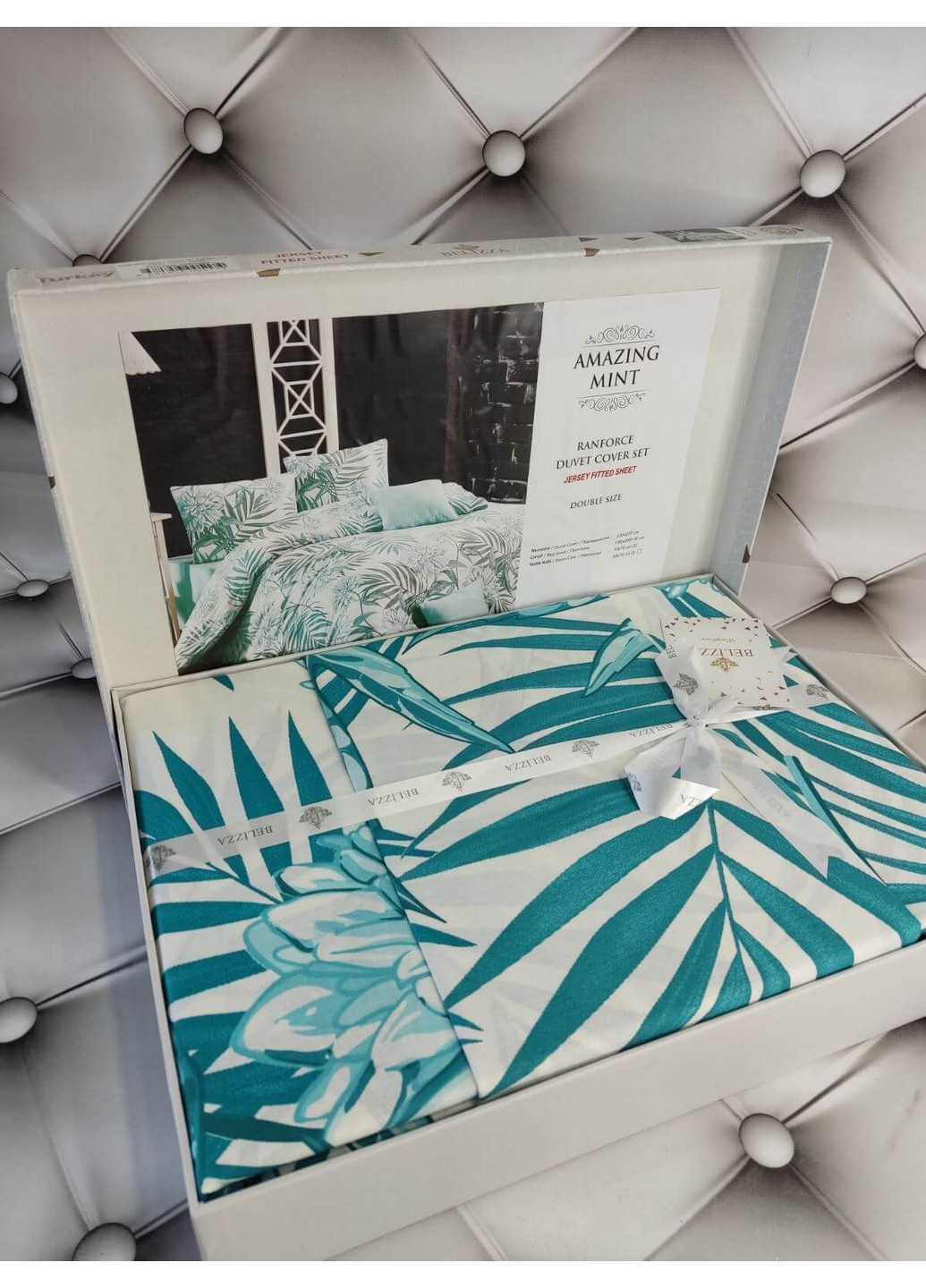 Комплект постільної білизни Amazing Mint Євро No Brand (259092364)