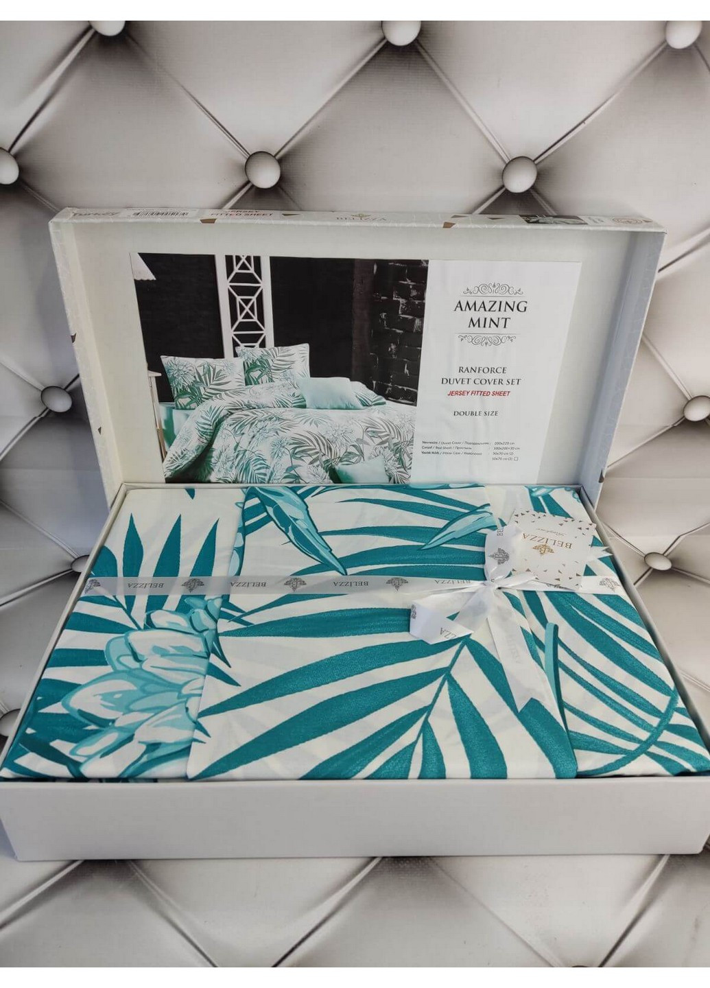 Комплект постільної білизни Amazing Mint Євро No Brand (259092364)