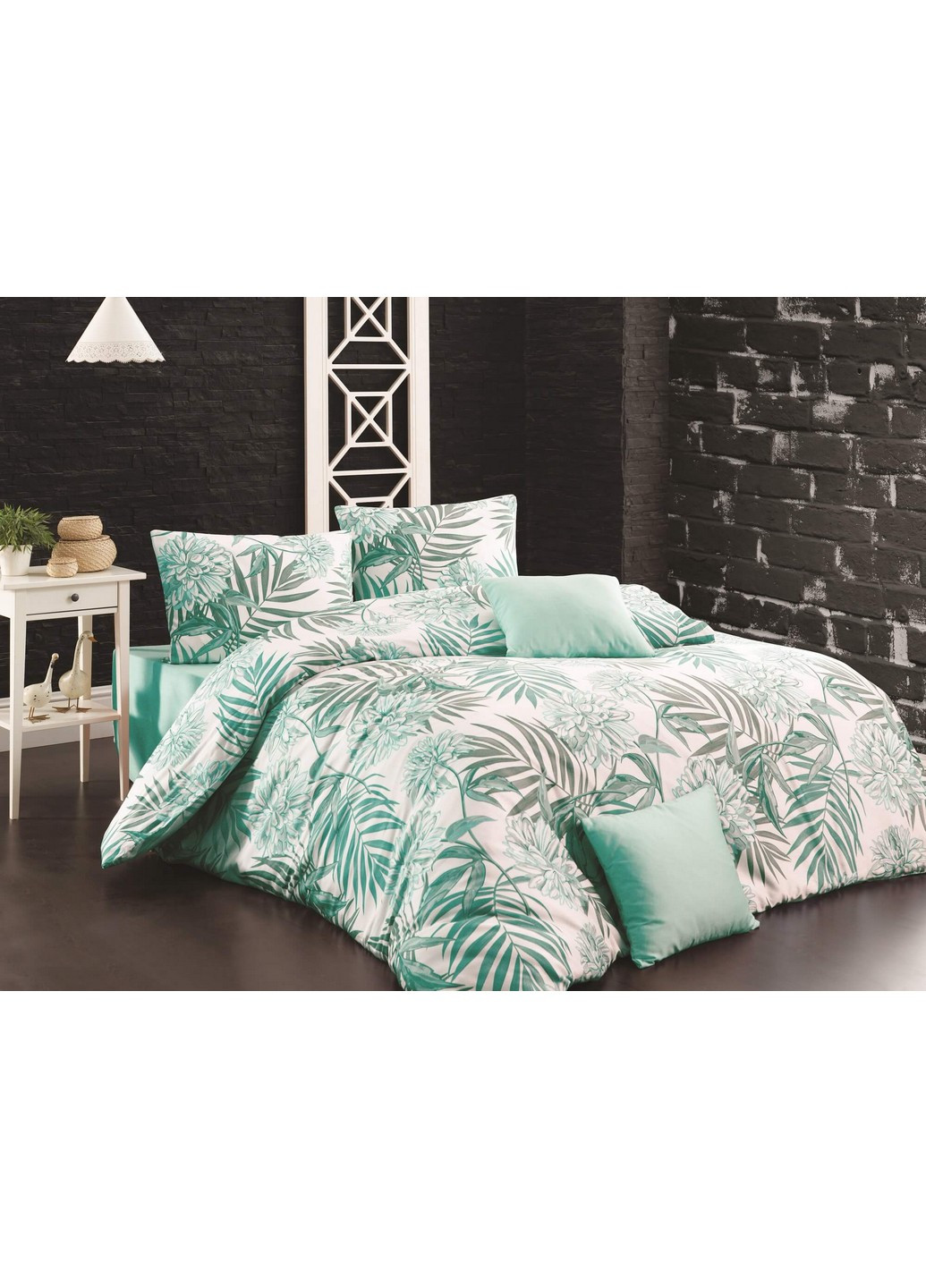 Комплект постільної білизни Amazing Mint Євро No Brand (259092364)