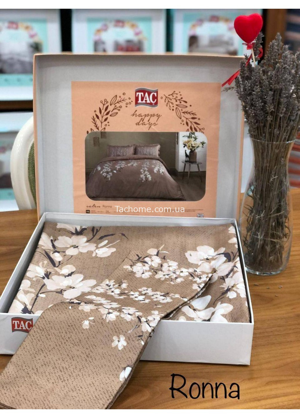 Комплект постельного белья Ronna Brown Евро Tac (259092535)