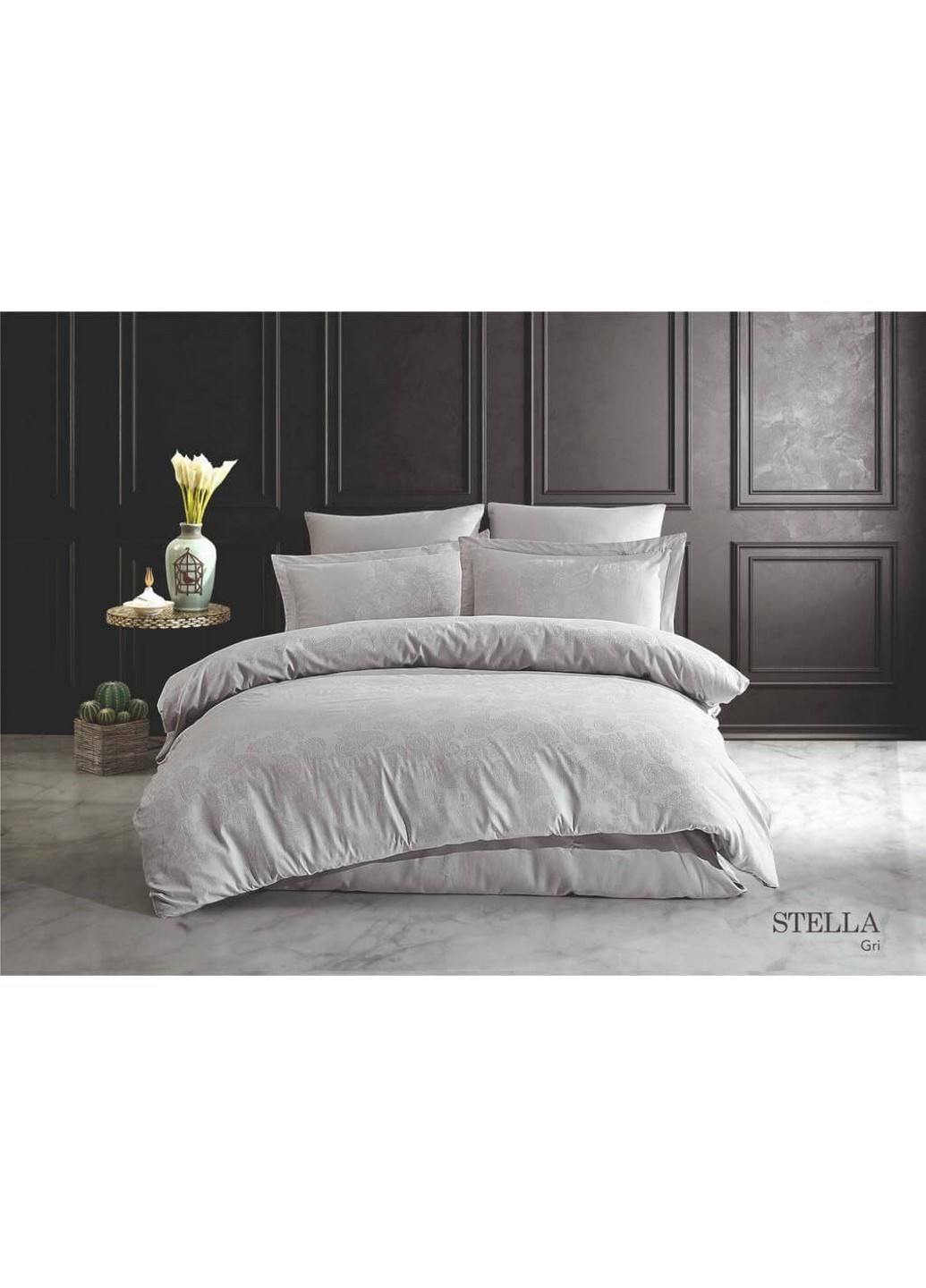 Комплект постельного белья Stella Grey Евро Fiesta (259092800)