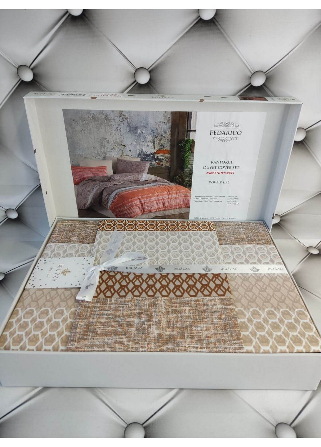 Комплект постельного белья Fedarico Евро No Brand (259091461)