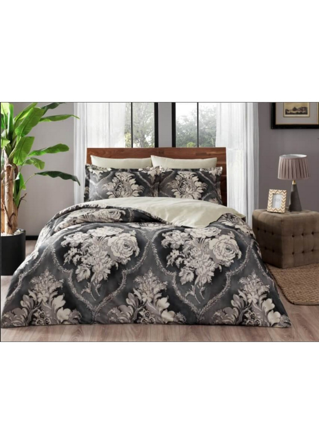 Комплект постельного белья Meroe Beige Евро Tac (259092525)