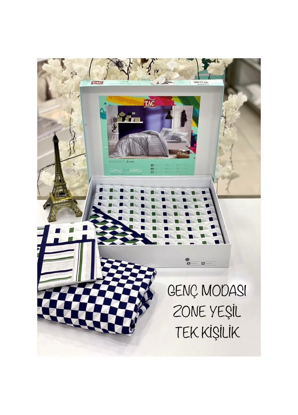 Комплект постільної білизни Zone Євро Tac (259092638)