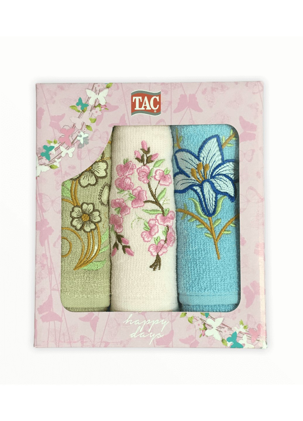 Махровые полотенца для кухни (3 шт. в коробке) 30x50 см Tac комбинированный