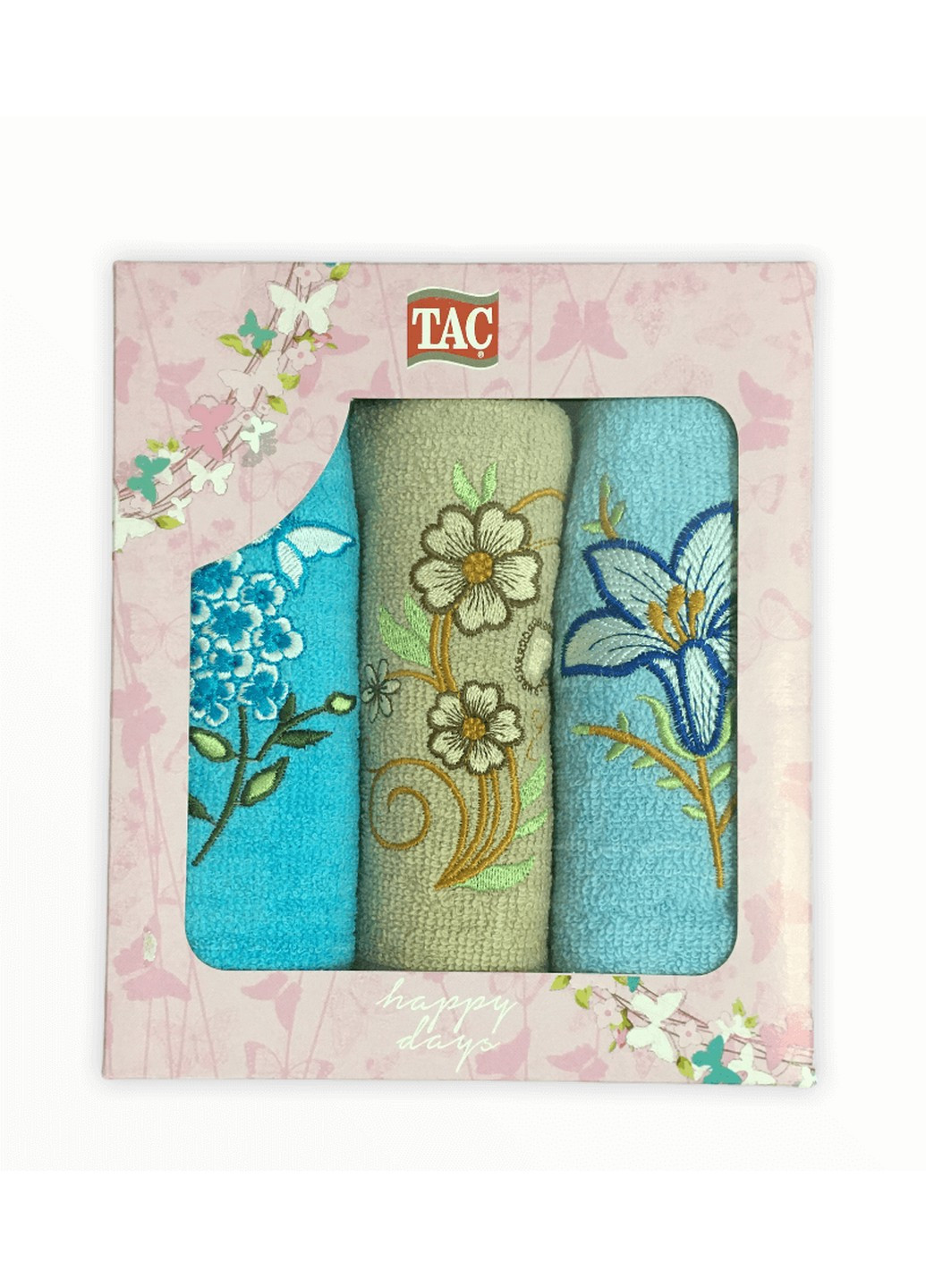 Махровые полотенца для кухни (3 шт. в коробке) 30x50 см Tac комбинированный