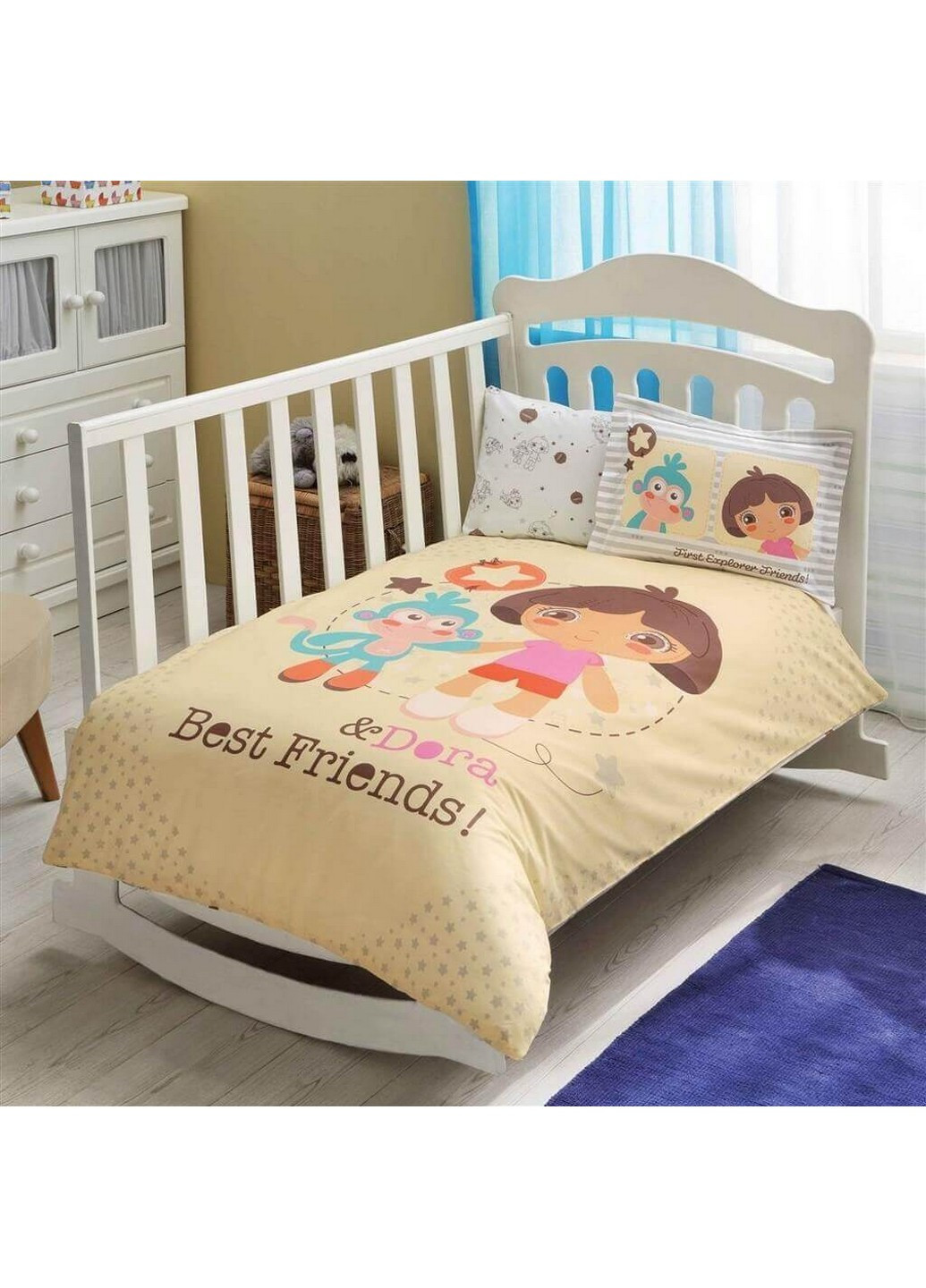 Комплект постельного белья для новорожденных Dora Best Friends Baby Детский Tac (259092676)