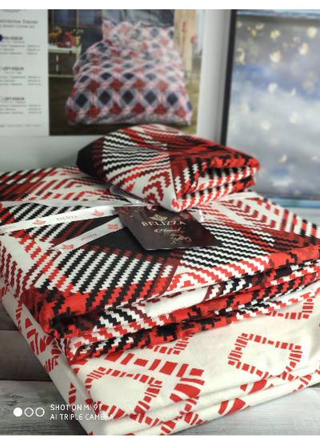 Комплект постільної білизни Holiday Фланель Євро No Brand (259092386)