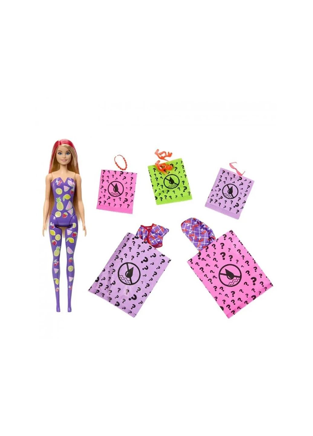 Кукла сюрприз "Цветное перевоплощение" серия "Фруктовый сюрприз" HJX49 Barbie (259109298)