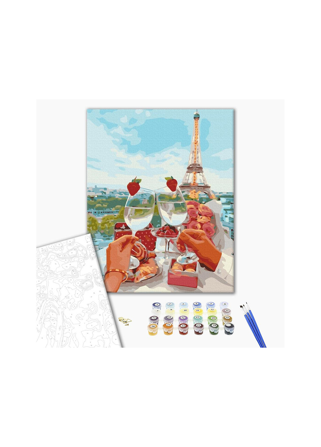 Картина за номерами Ігристий Париж BS1172 Brushme (259109012)