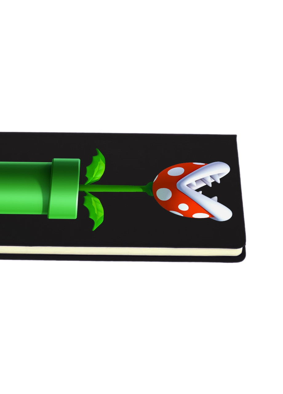 Блокнот А5 Цветок-пиранья Черный (92288-4024-BK) MobiPrint (259113654)