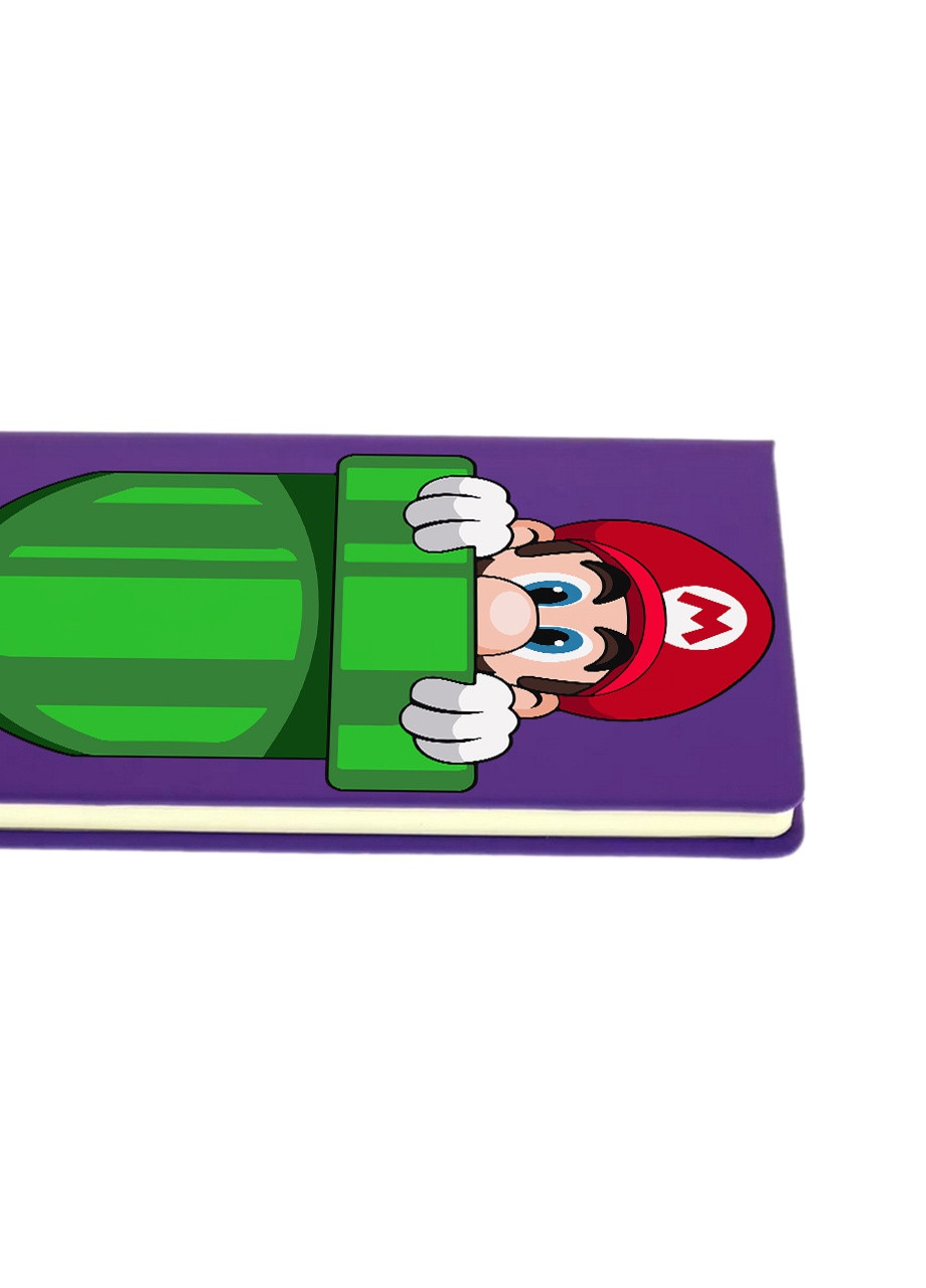 Блокнот А5 Марио в кармане Фиолетовый (92288-4022-PU) MobiPrint (259113648)