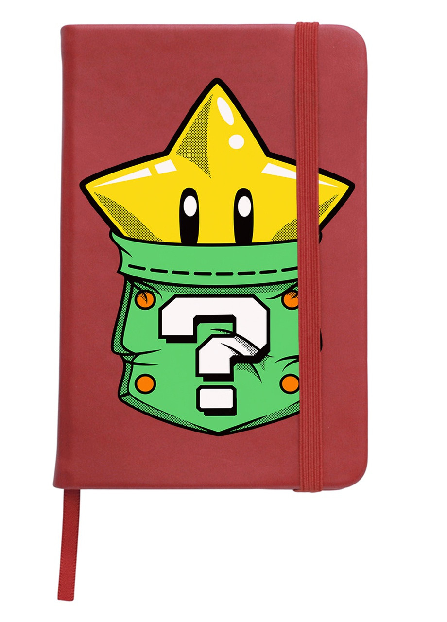 Блокнот А5 Зірочка, Маріо Червоний (92288-4020-RD) MobiPrint (259113672)