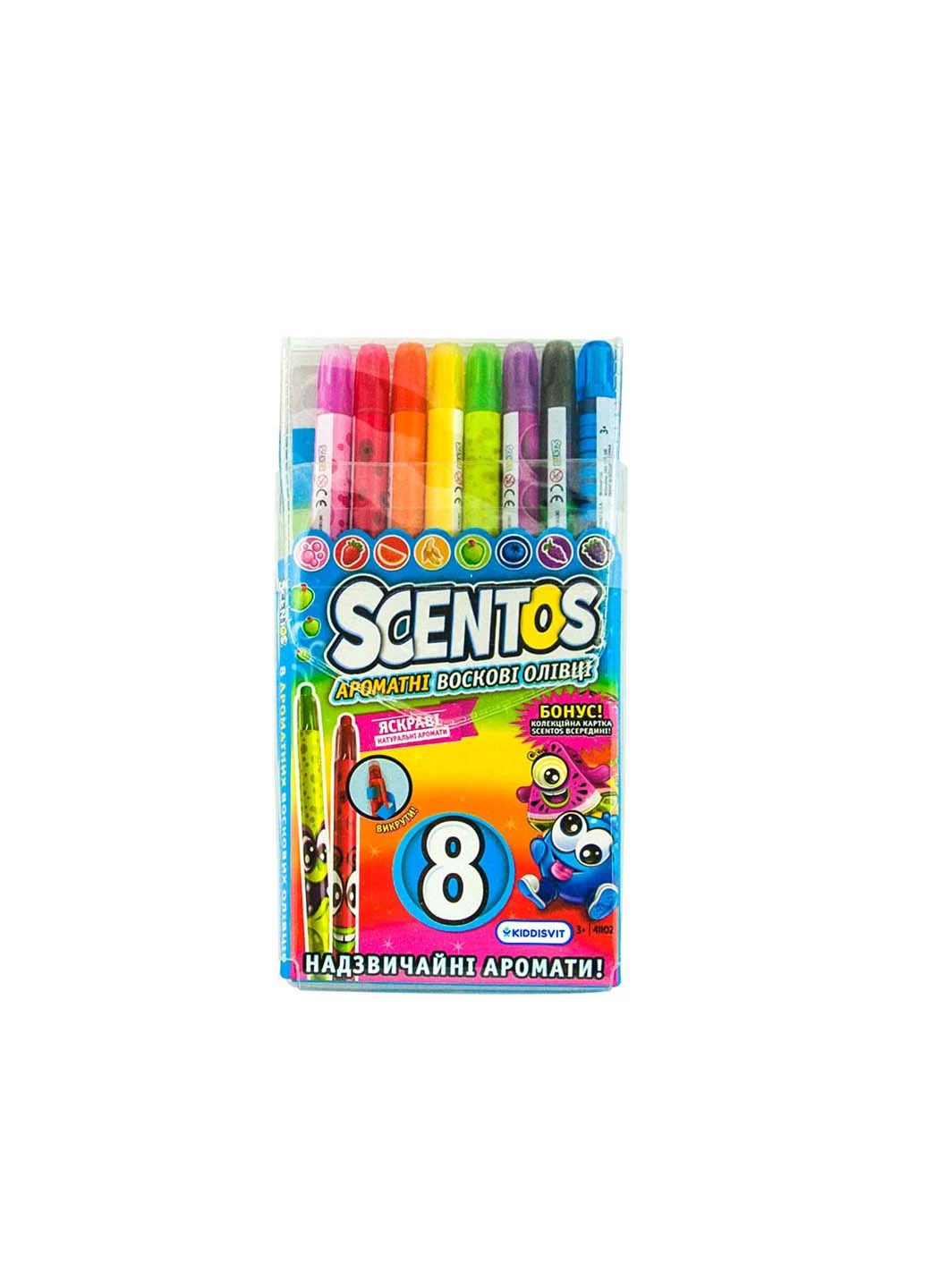 Ароматные восковые карандаши Радуга 8 цветов Scentos (259113456)