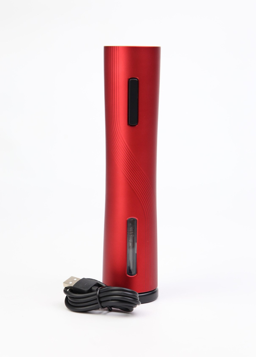 Штопор электрический для вина аккумуляторный, с резаком для фольги Красный No Brand (259131641)