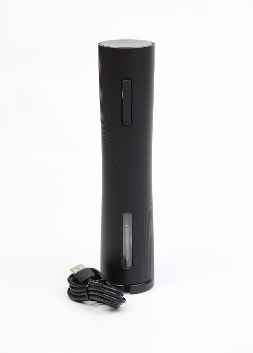 Штопор электрический для вина аккумуляторный, с резаком для фольги Черный No Brand (259131639)
