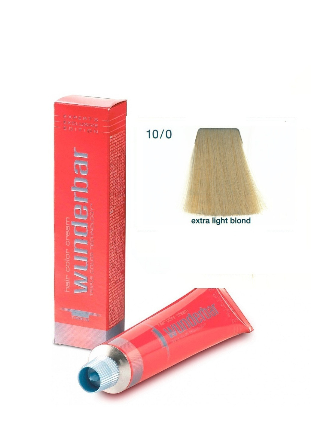 Крем-краска для волос амиачная 10.0 extra light blond 60 мл Wunderbar сolor сream (259115976)