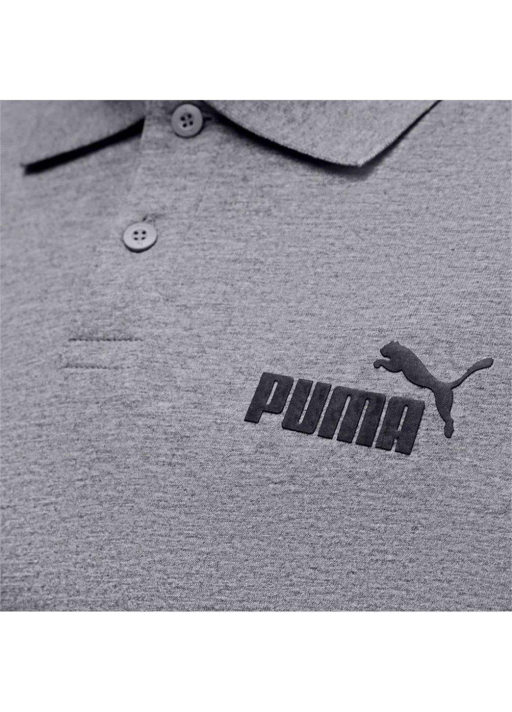 Серая футболка-мужское поло ess jersey polo 58667603 для мужчин Puma