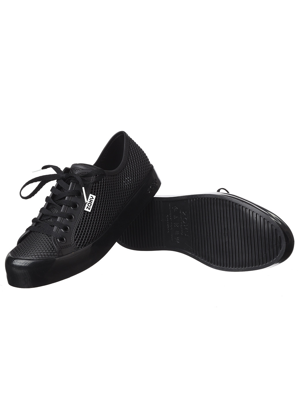 Черные демисезонные женские кроссовки 18284-90081 Zaxy