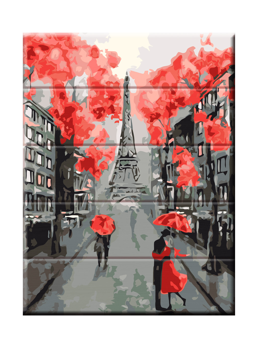 Набор рисования по номерам на дереве Улицы Парижа ArtStory (259138830)