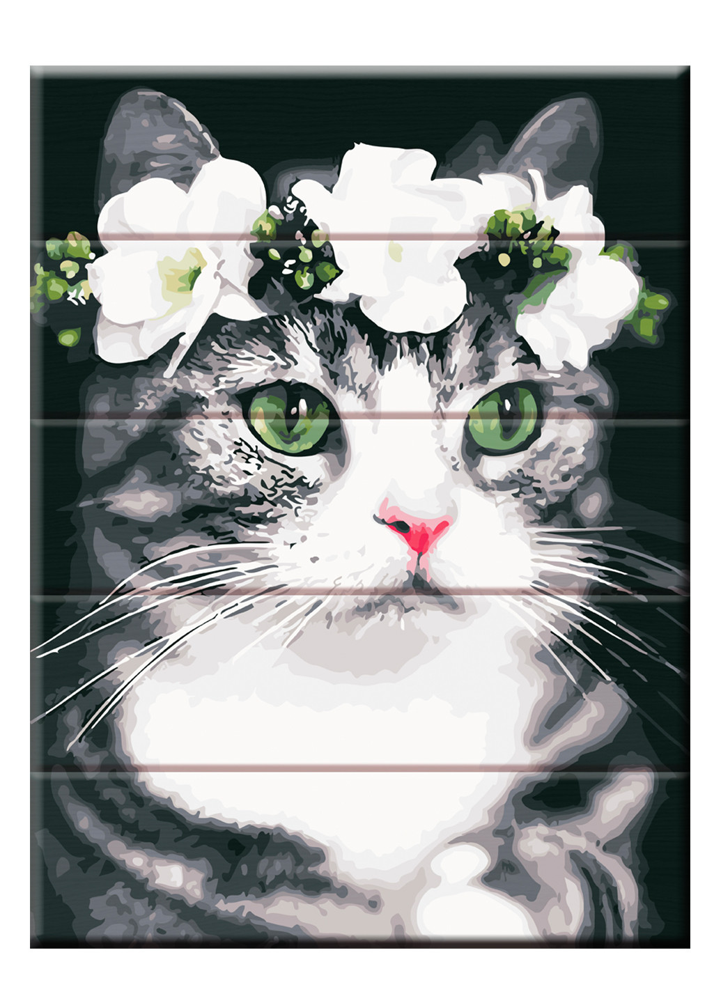 Набор рисования по номерам на дереве Романтичная кошка ArtStory (259138886)