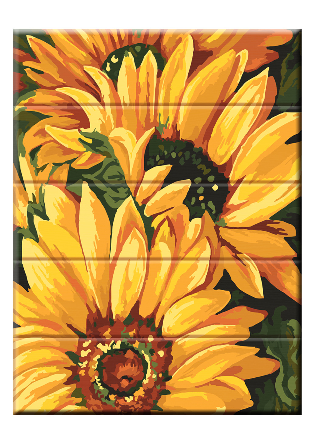Набір малювання за номерами на дереві Сонячні квіти ArtStory (259138861)